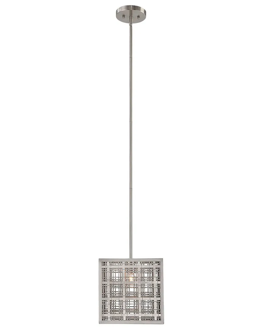 Pendleton 1 Light Pendant - Satin Nickel, Iron