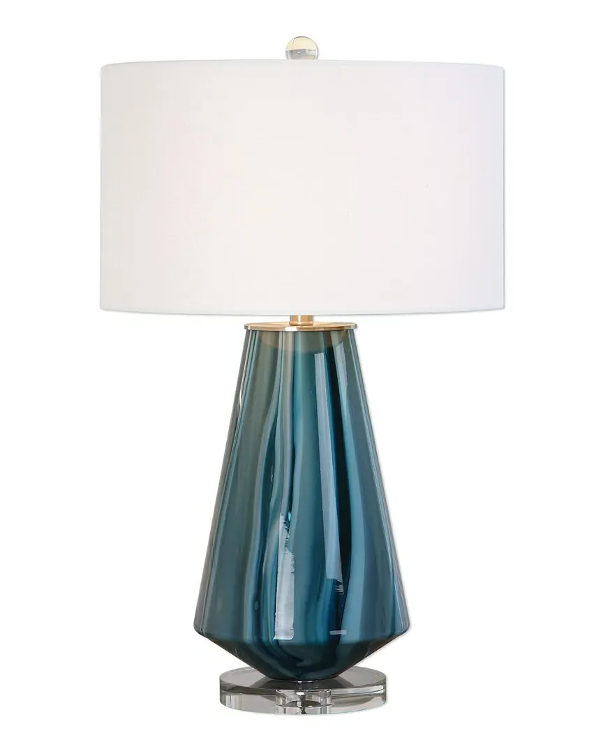 Pescara Glass Lamp - Teal-Gray image