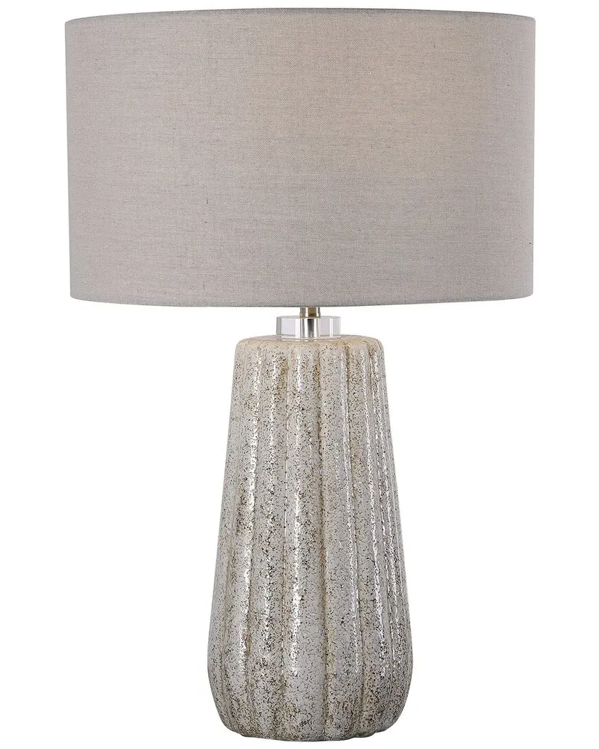 Pikes Round Table Lamp - Ivory, Ceramic image