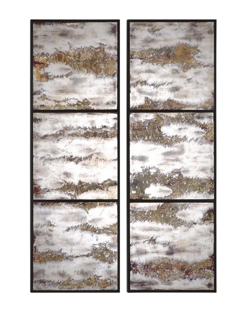 Rahila Set of 2 Mirrors - Antiqued, MDF