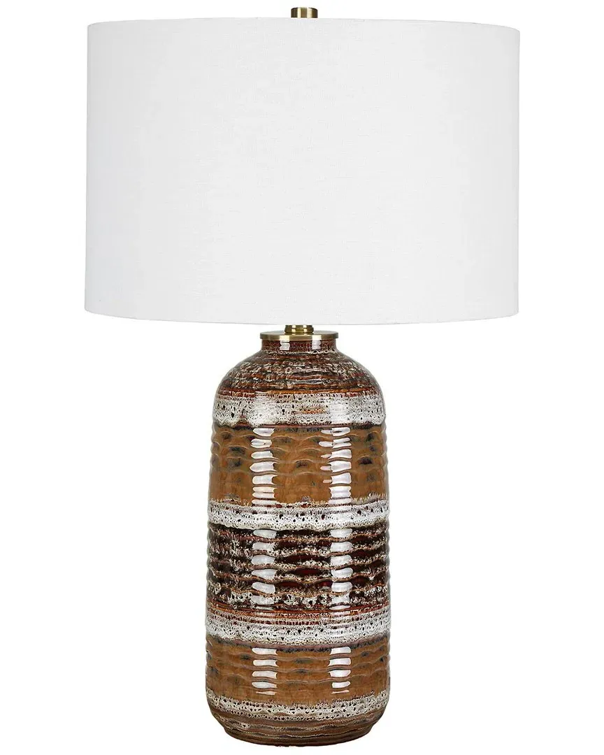 Roan Artisan Table Lamp - Taupe, Ceramic image