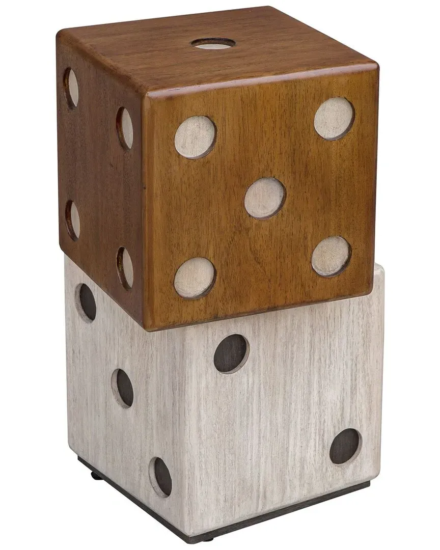 Roll The Dice Accent Table - Brown, Wood image
