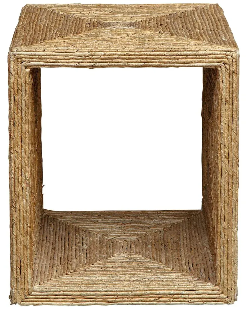 Rora Coastal Woven Side Table - Natural