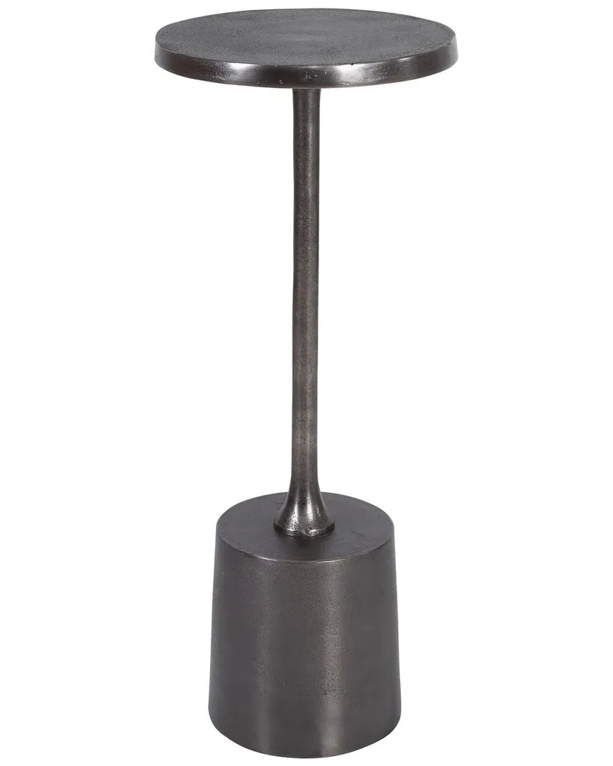 Sanaga Square Drink Table - Antique Nickel, Aluminum