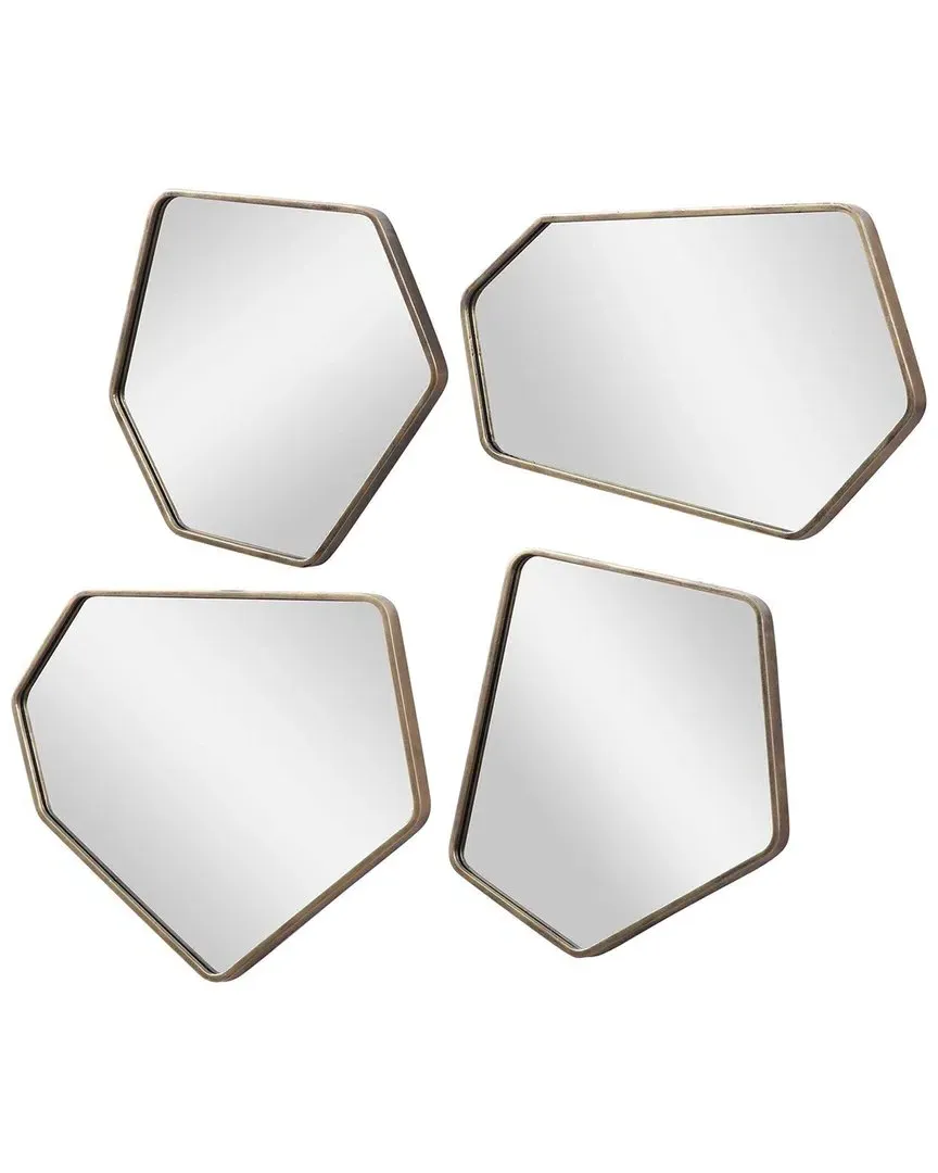 Set of 4 Linneah Mirrors - Gold image