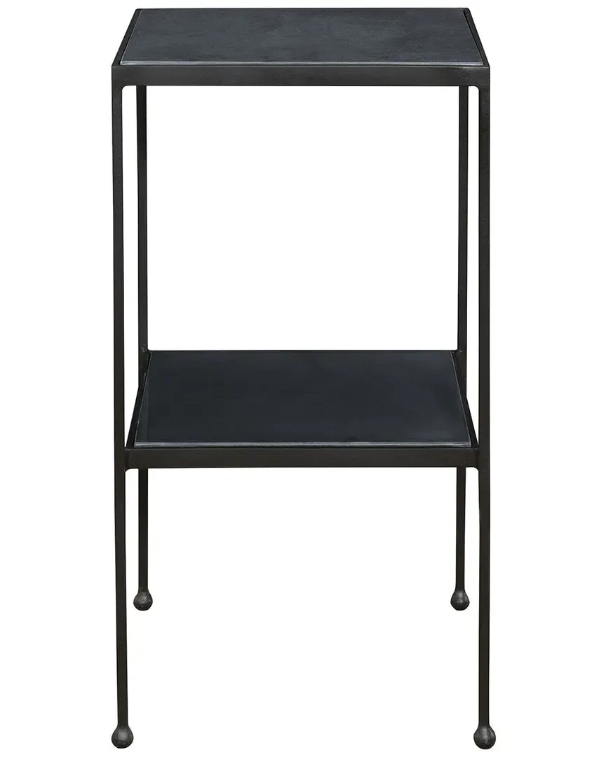 Sherwood Square Accent Table - Black, Marble image
