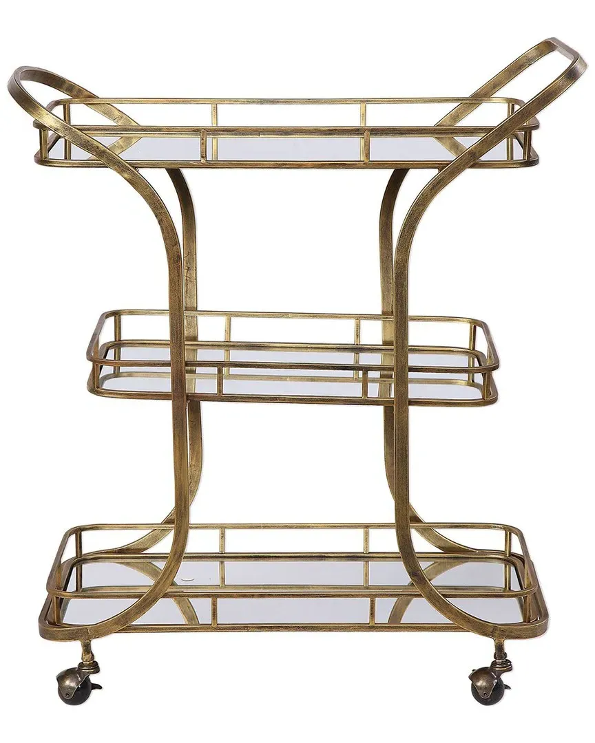Stassi Serving Cart - Gold, Iron image
