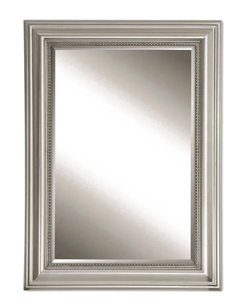 Stuart Beaded Mirror - Silver