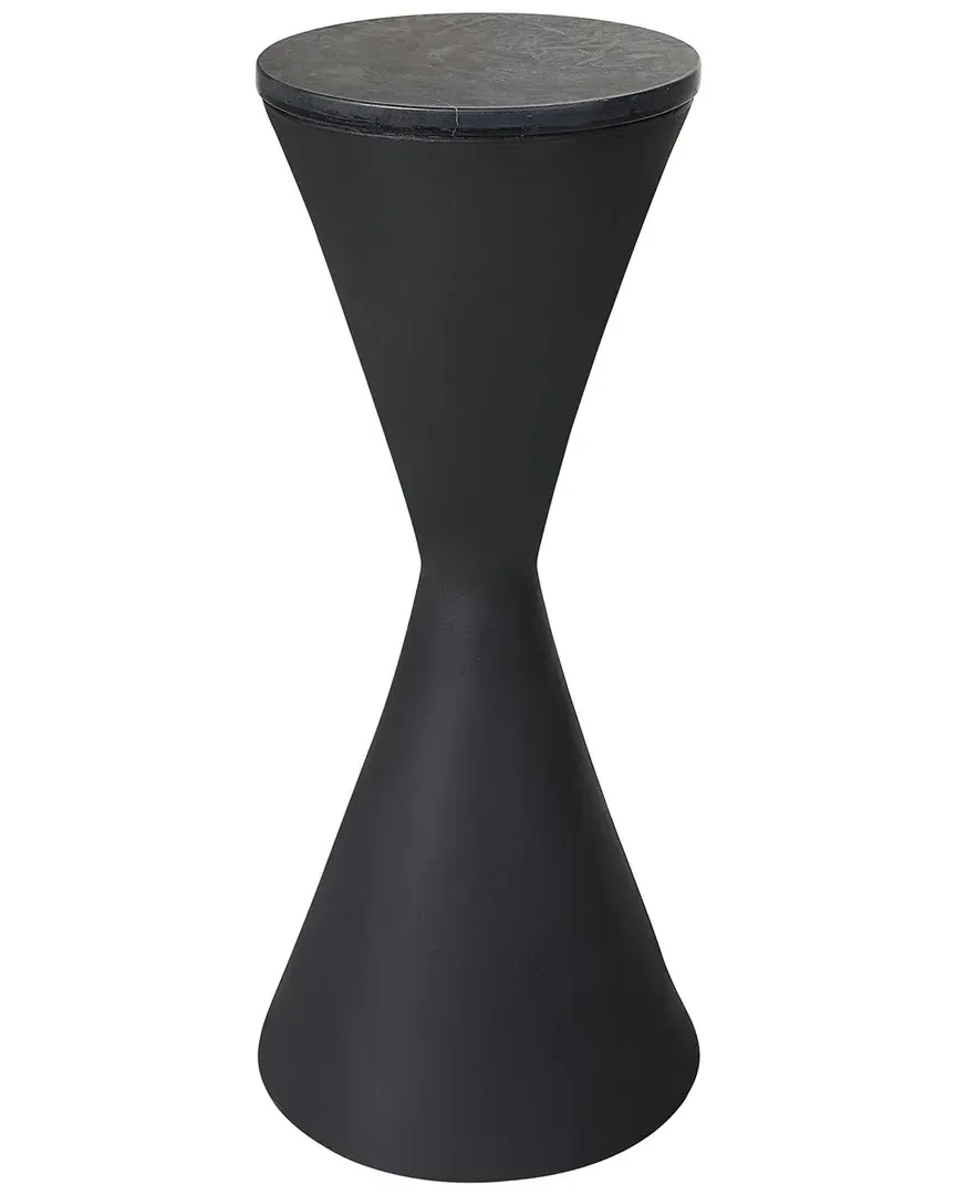 Time's Up Hourglass Drink Table - Black image