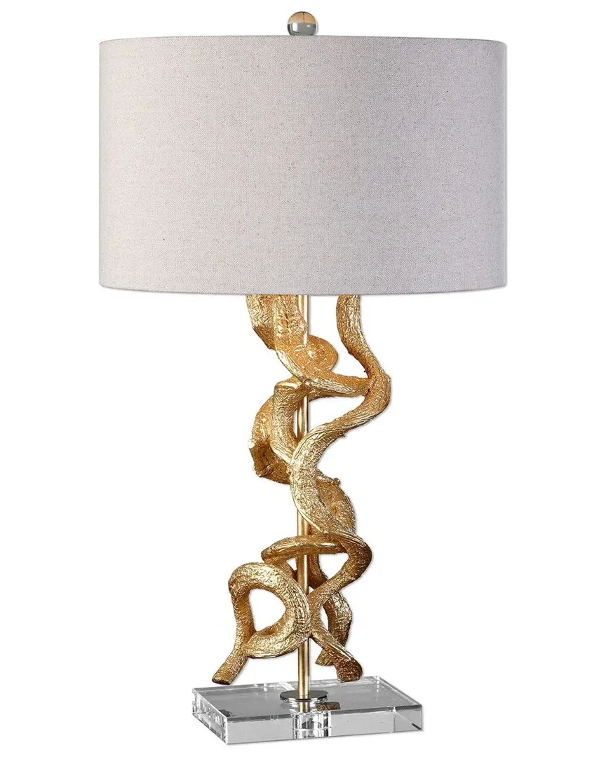 Twisted Vines Table Lamp - Gold, Crystal