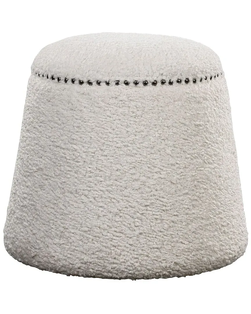 Uttermost Gumdrop Ottoman - White image