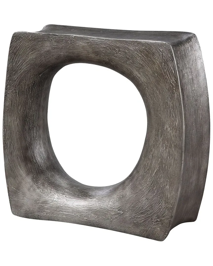 Valira Accent Table - Antique Silver, Resin