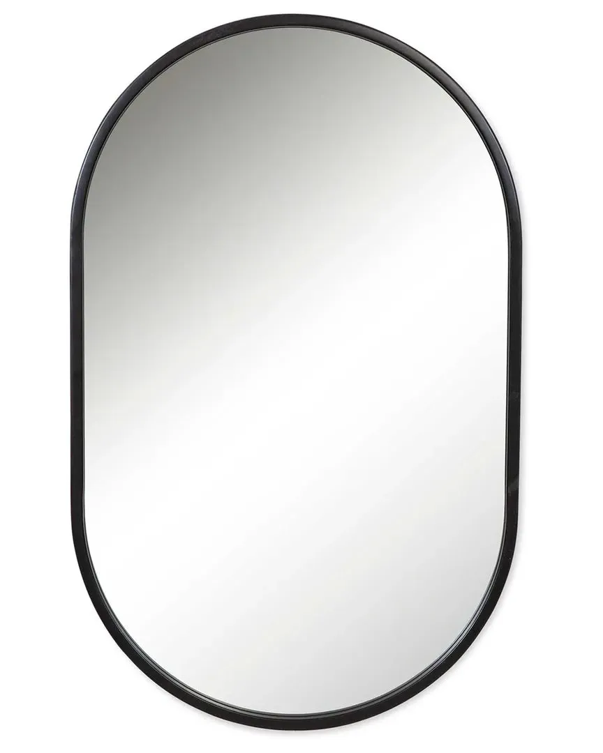 Varina Oval Mirror - Black image