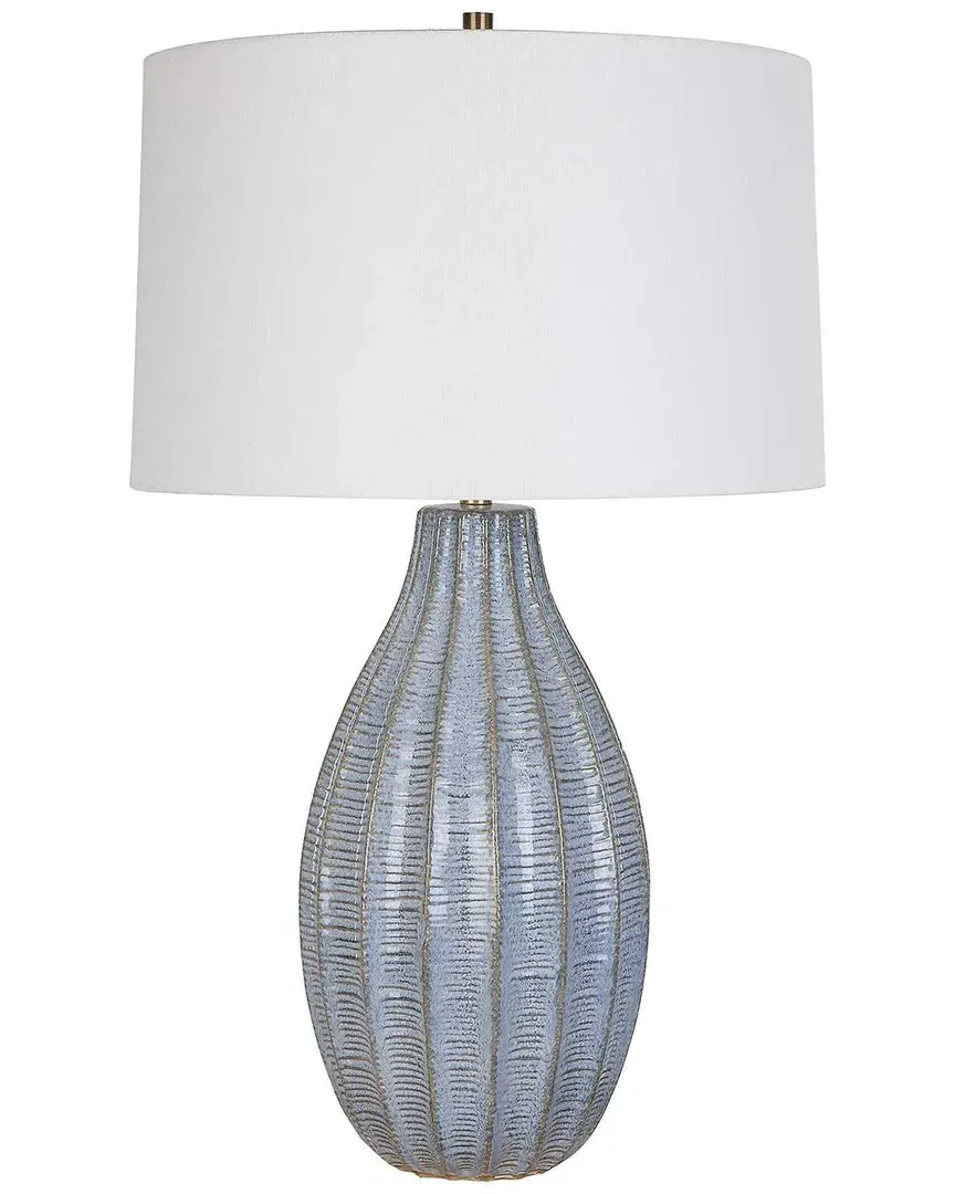 Veston Glaze Table Lamp - Blue, Ceramic