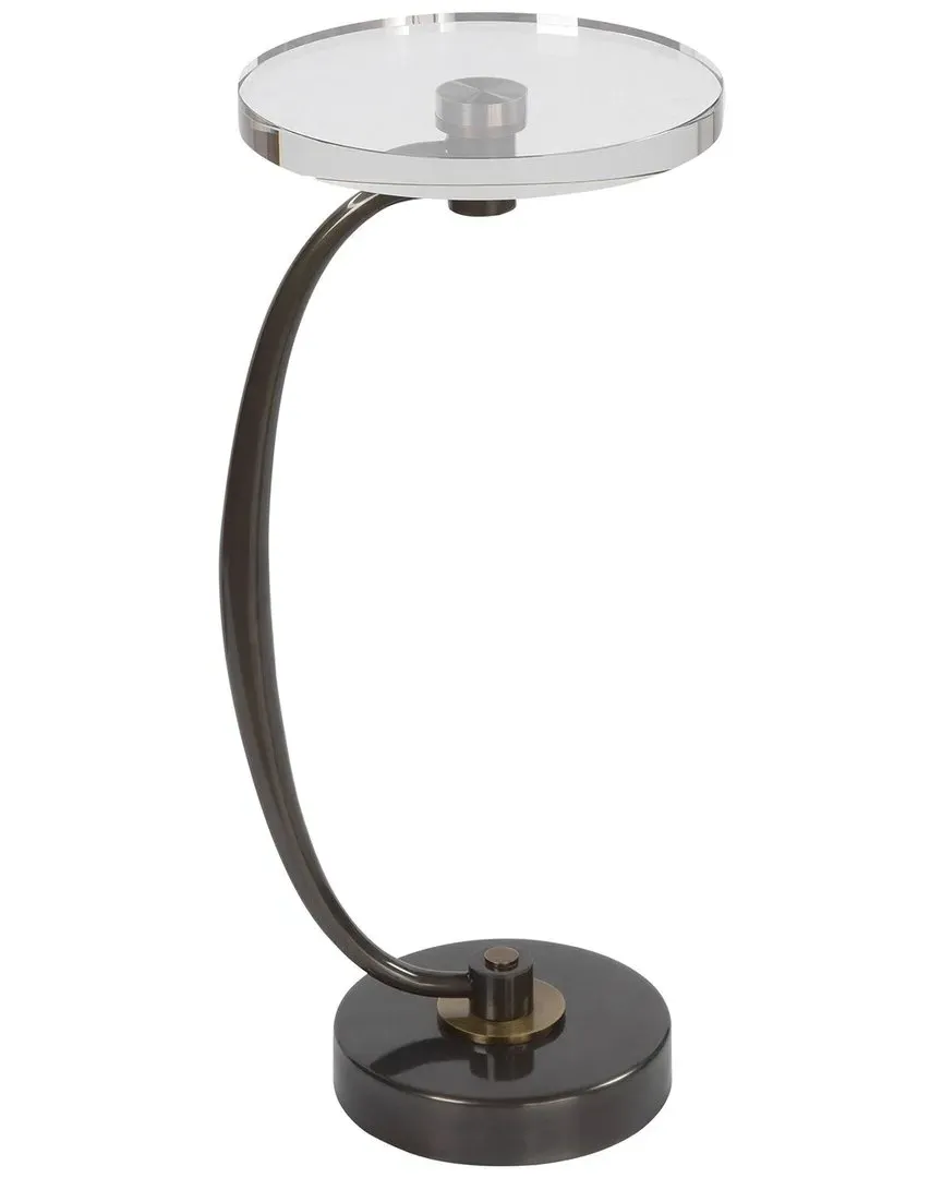 Waveney Drink Table - Dark Bronze, Crystal image