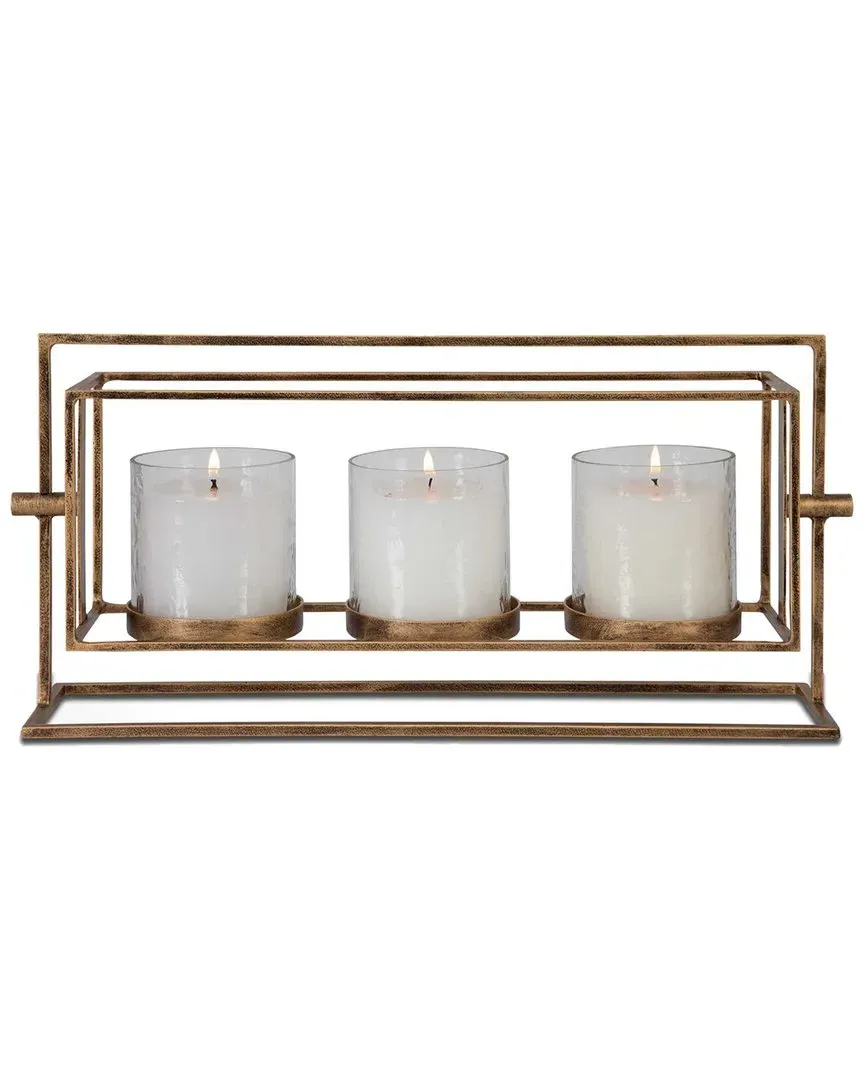Wenman Triple Candleholder - Gold image