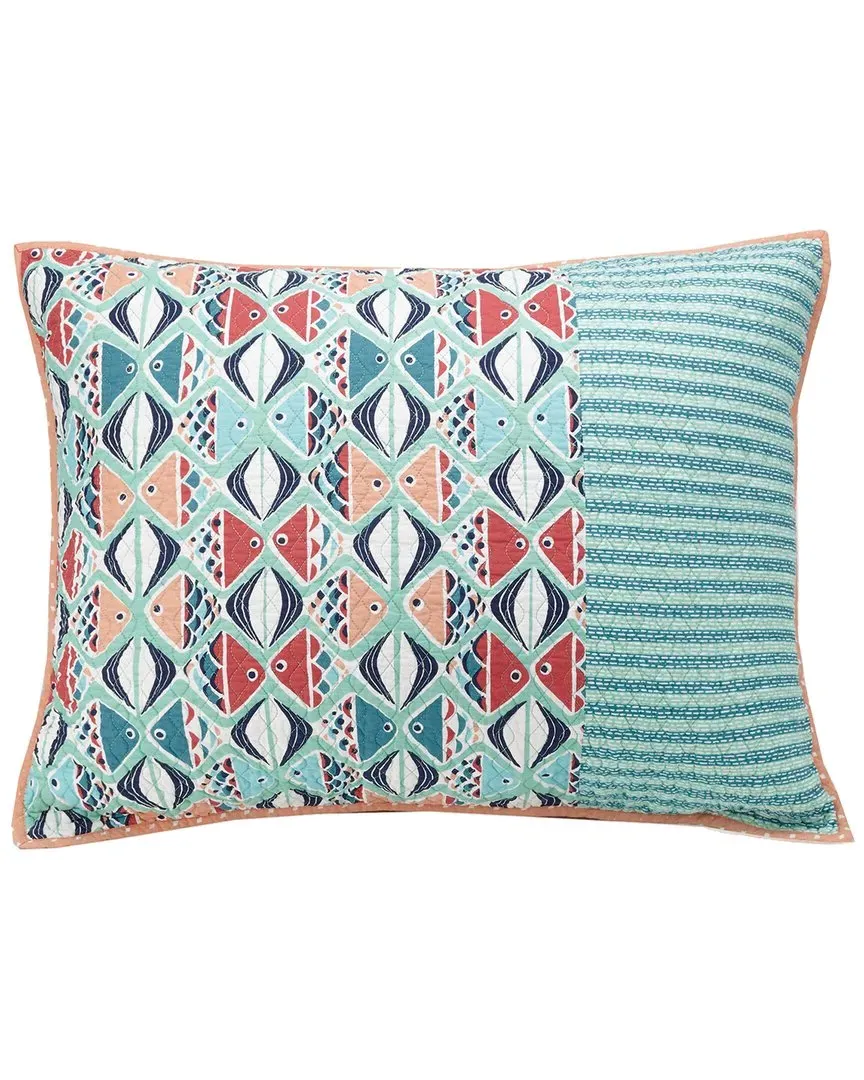 Go Fish Standard Sham - Blue, Cotton image