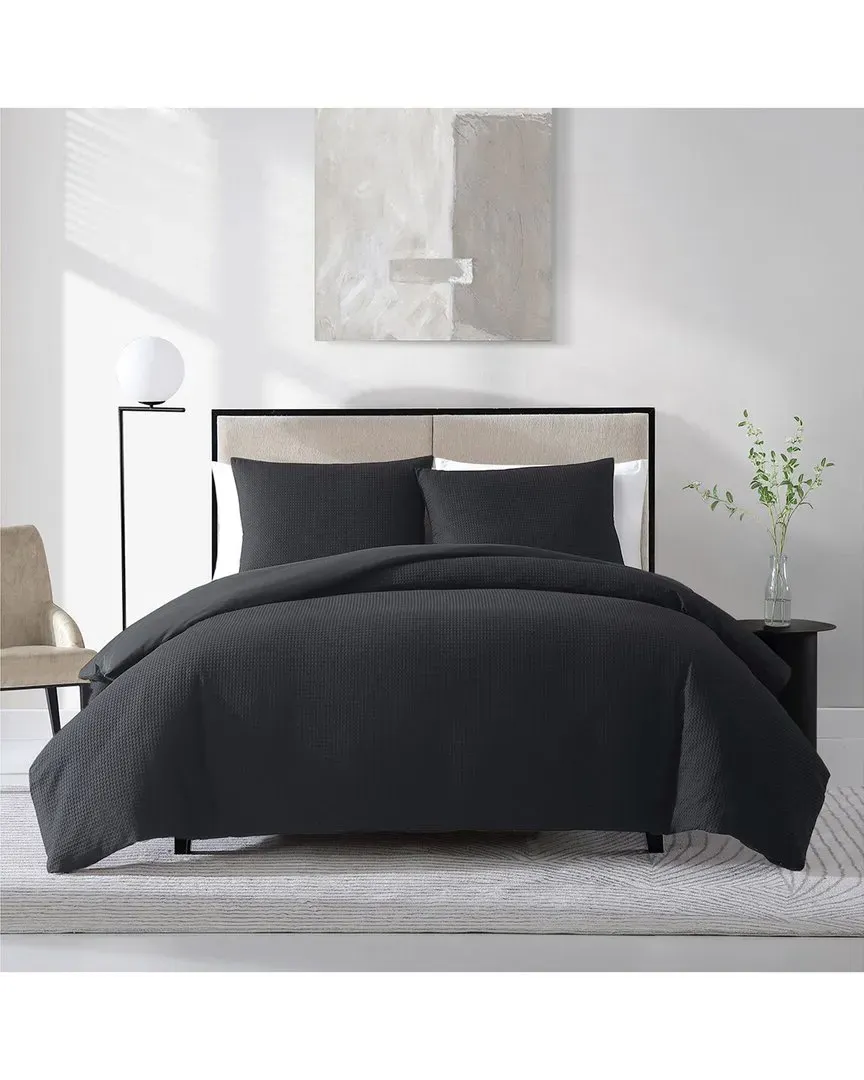 Cotton Duvet Cover Set - Black image