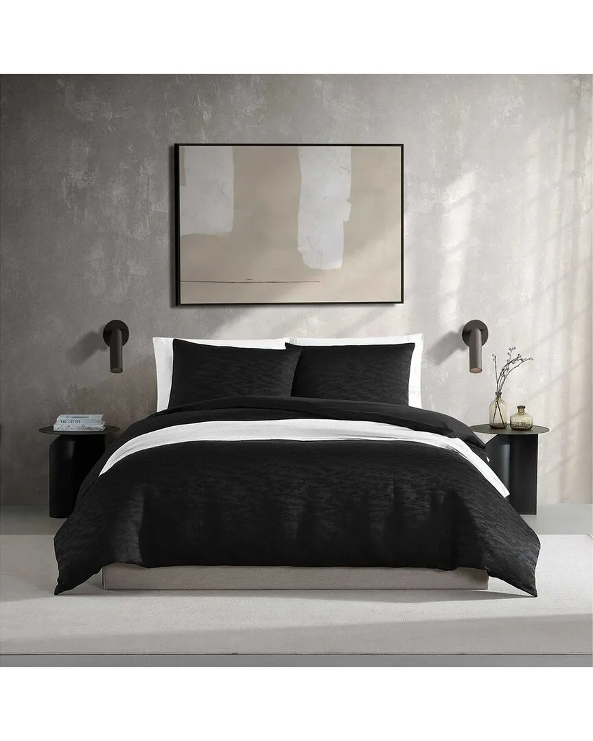 Illusion 3pc Duvet Cover Set - Black, Polyester image
