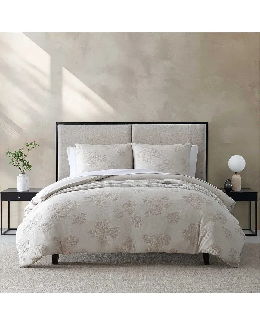 Roses Jacquard Duvet Cover Set - Natural Beige, Cotton