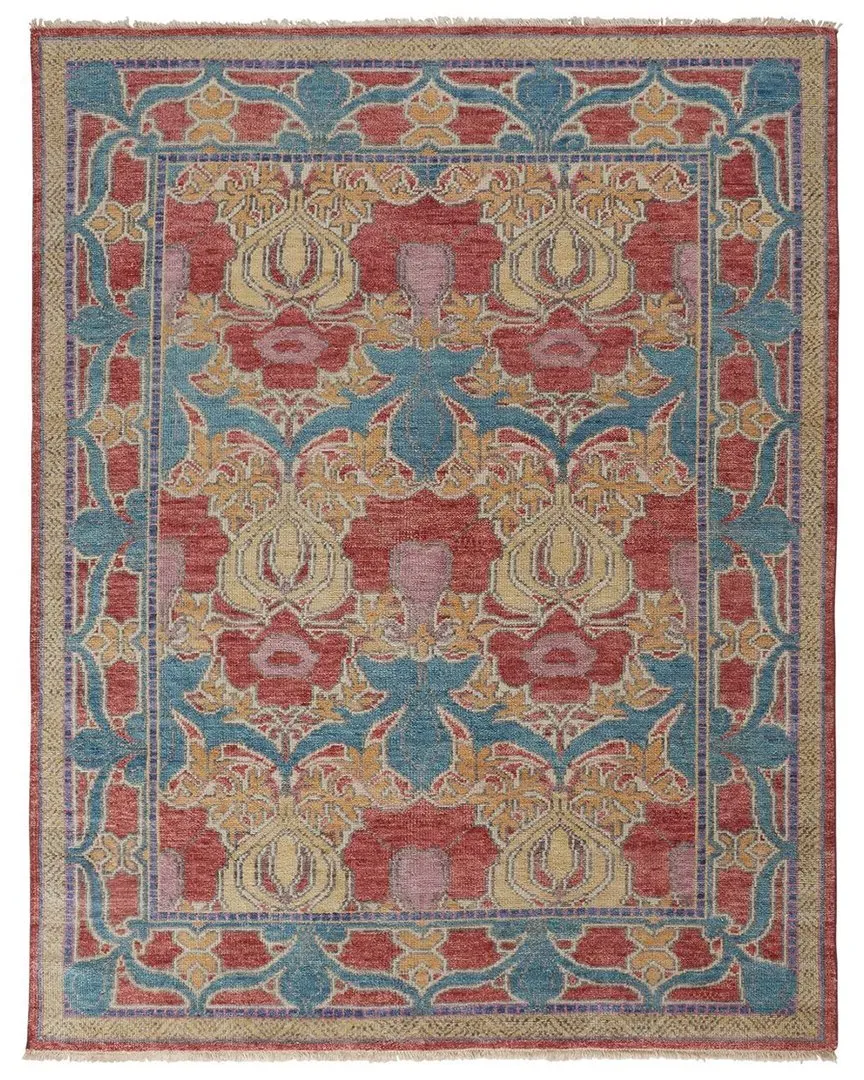 Bennet Arts and Crafts Rug - Blue, Wool image
