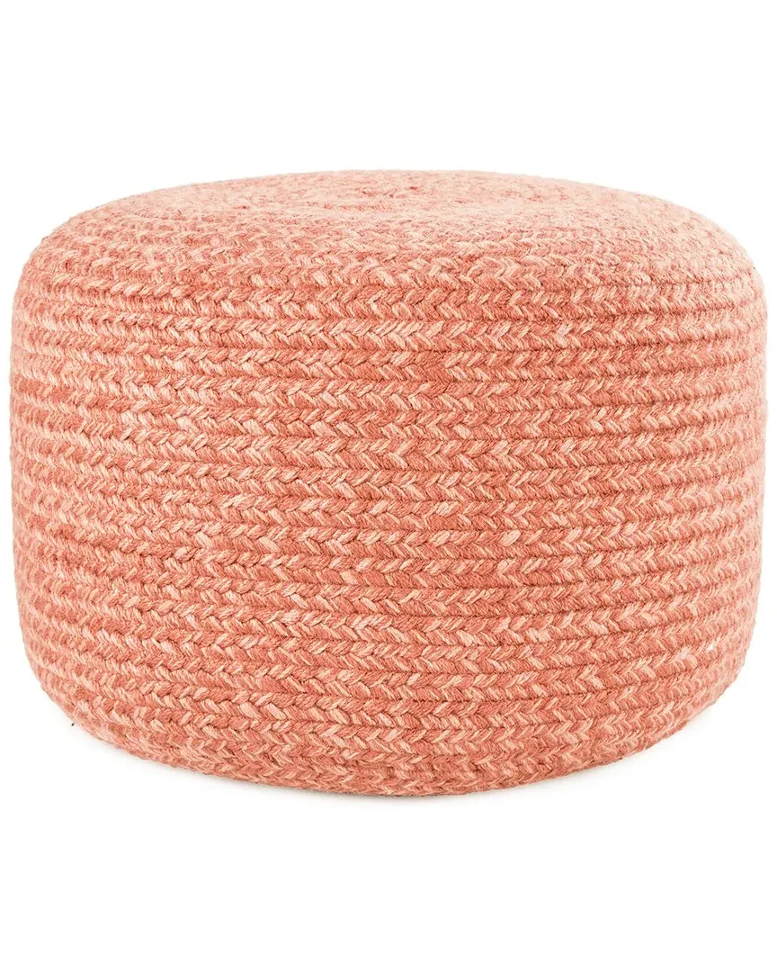 Grayton Cylinder Pouf Indoor/Outdoor - Pink, Polyester