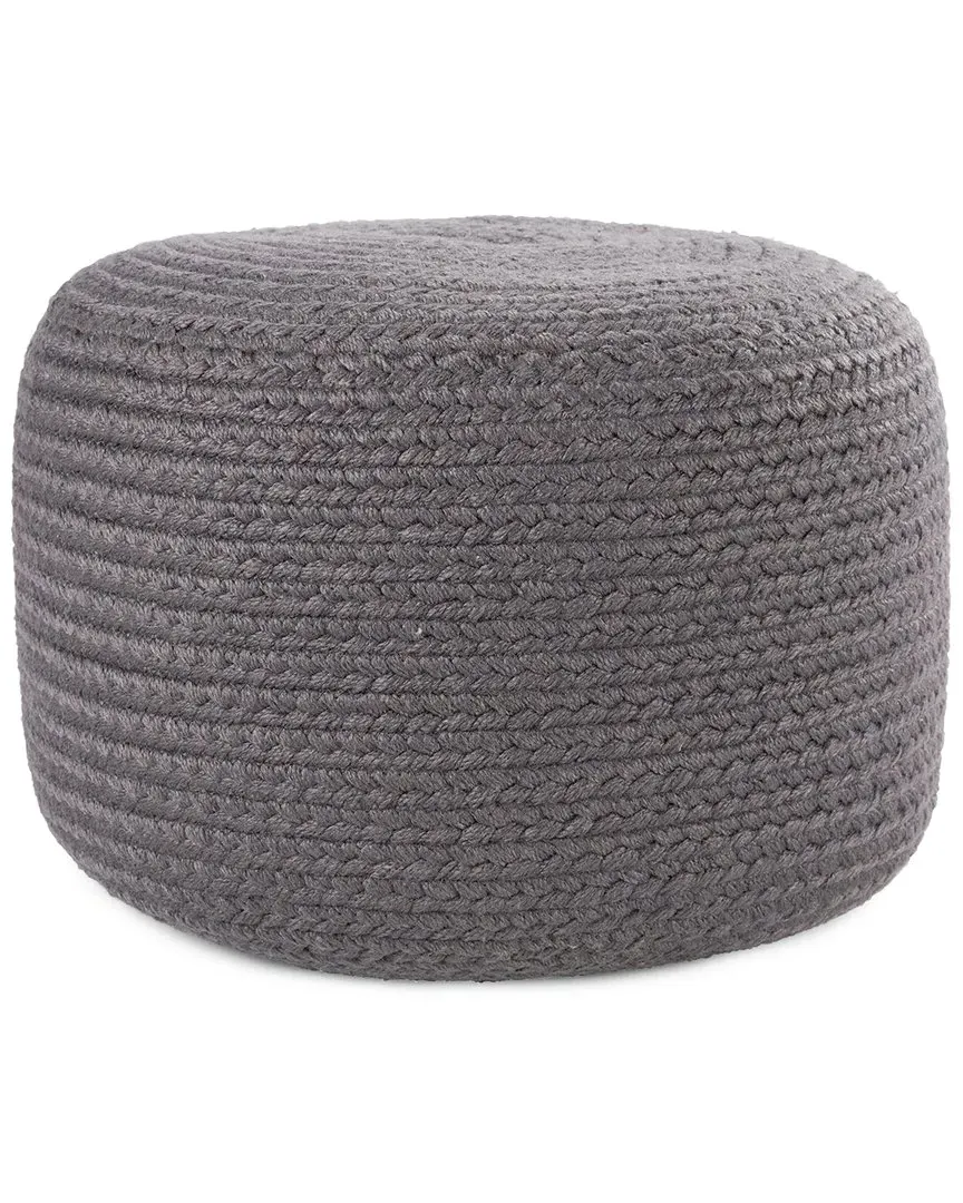 Santa Rosa Cylinder Pouf - Dark Gray, Polyester image