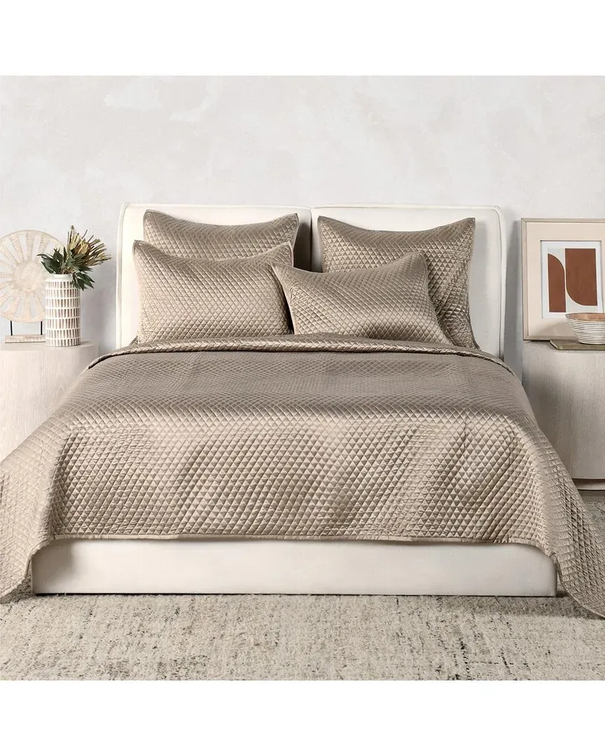 Winthrop Quilted Sateen Quilt - White image