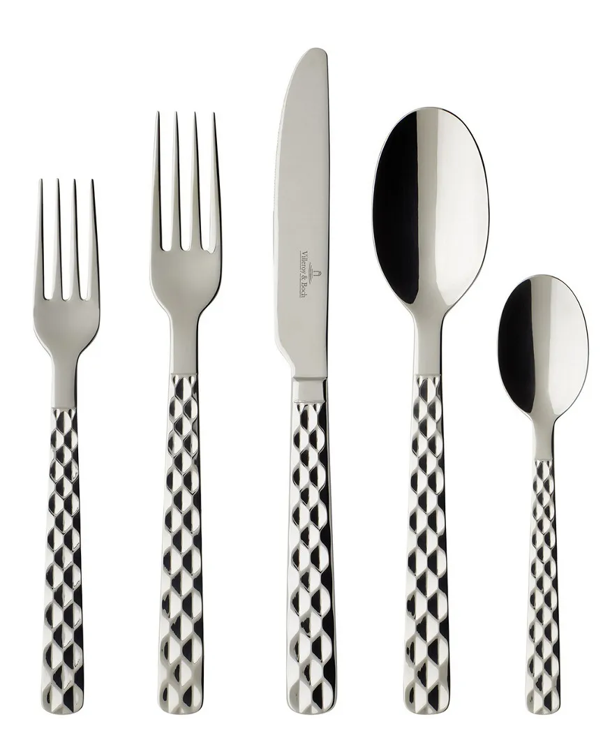 Boston 5 Piece Cutlery Set - Silver, Stainless Steel image