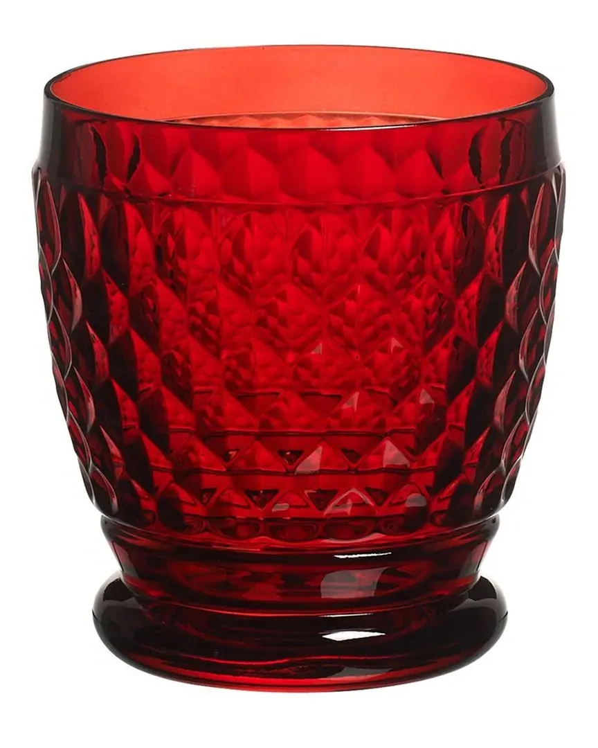 Boston DOF Tumbler Glass - Red, Crystal image
