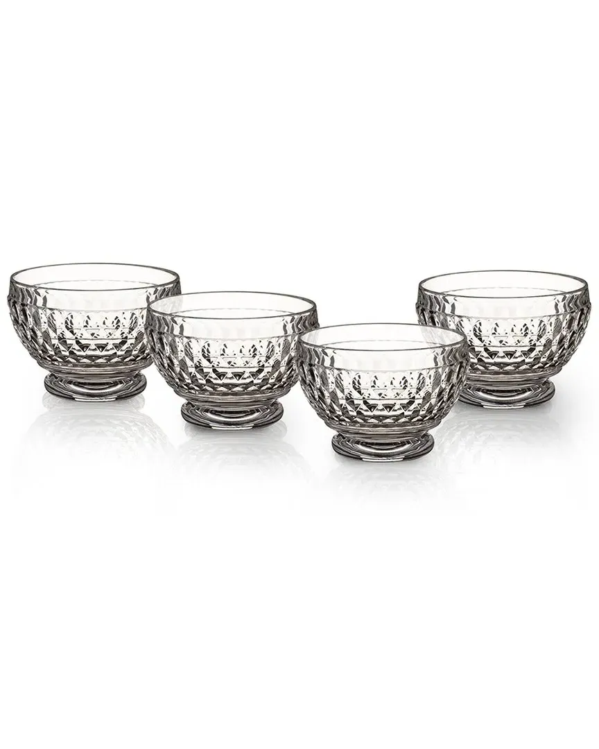 Boston Individual Bowls Set of 4 - Clear, Crystal Glass