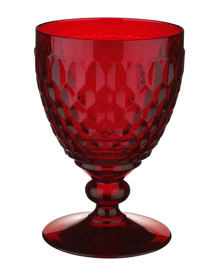 Boston Red Wine Glass - Red, Crystal