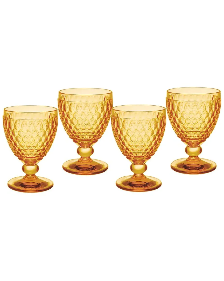Boston Red Wine Glasses Set of 4 - Saffron image
