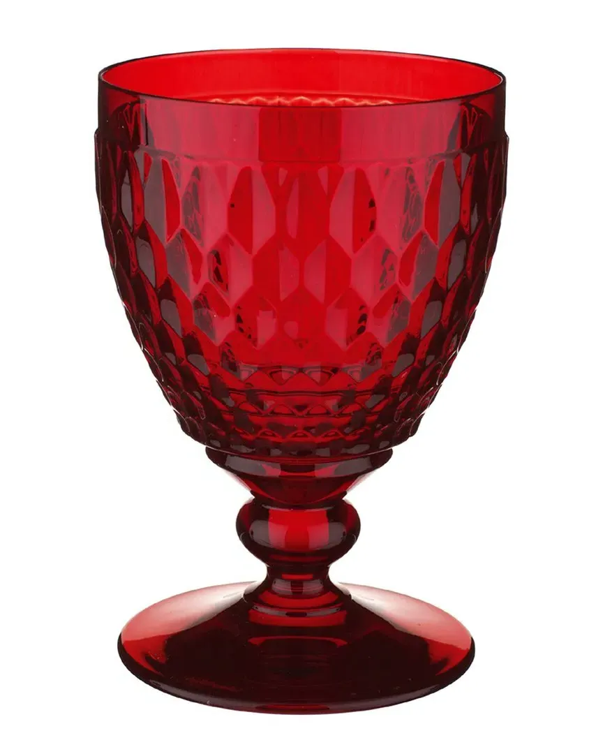 Boston Water Goblet - Red, Crystal
