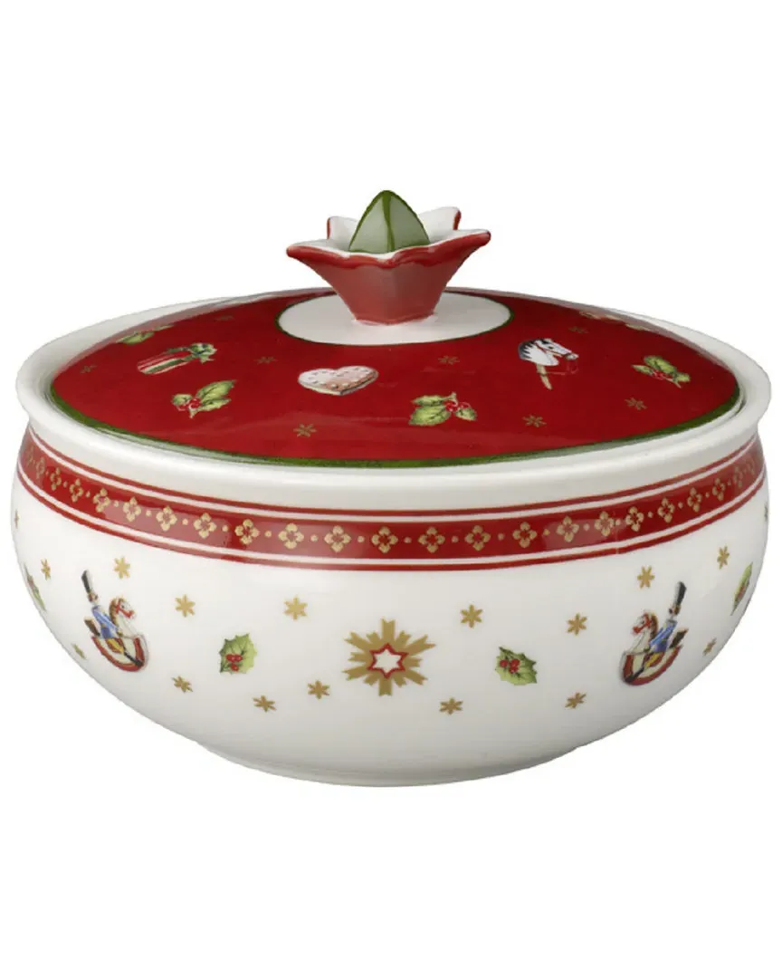 Christmas Toy's Delight Covered Sugar Bowl - Multi, Porcelain image