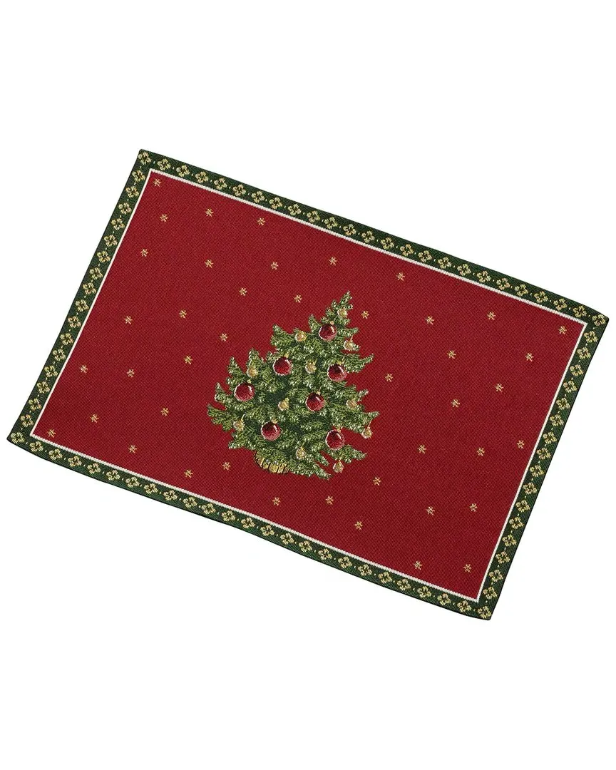 Christmas Toy's Delight Embroidered Placemat - Poly Cotton