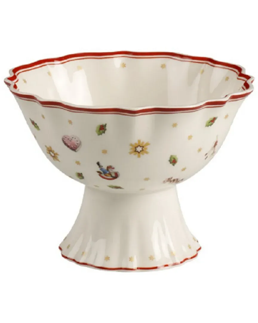 Christmas Toy's Delight Footed Individual Bowl - Multi image