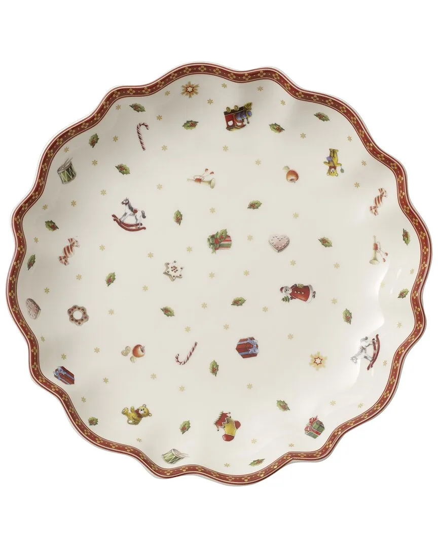 Christmas Toy's Delight Large Shallow Bowl - Porcelain image