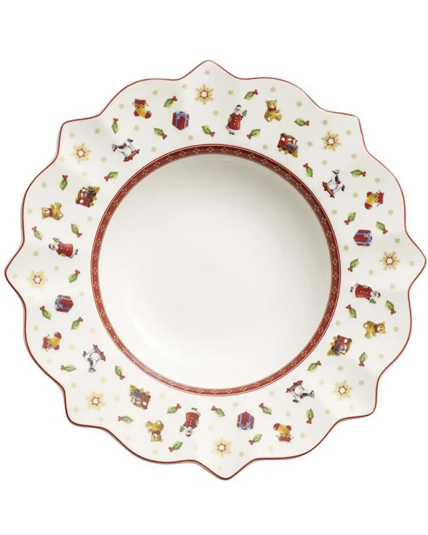 Christmas Toy's Delight Rim Soup Bowl - Porcelain image