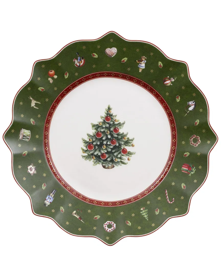 Christmas Toy's Delight Tree Salad Plate - Porcelain