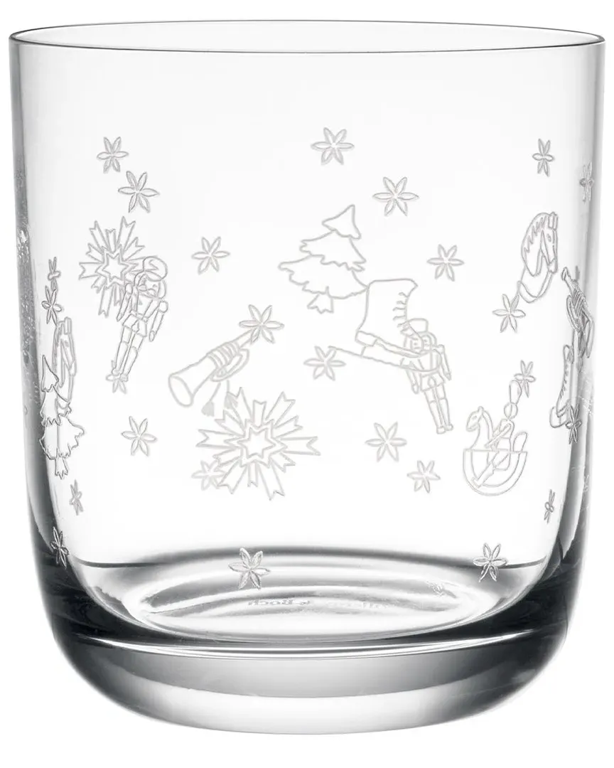Christmas Toy's Delight Tumbler Glasses Set of 2 - Clear
