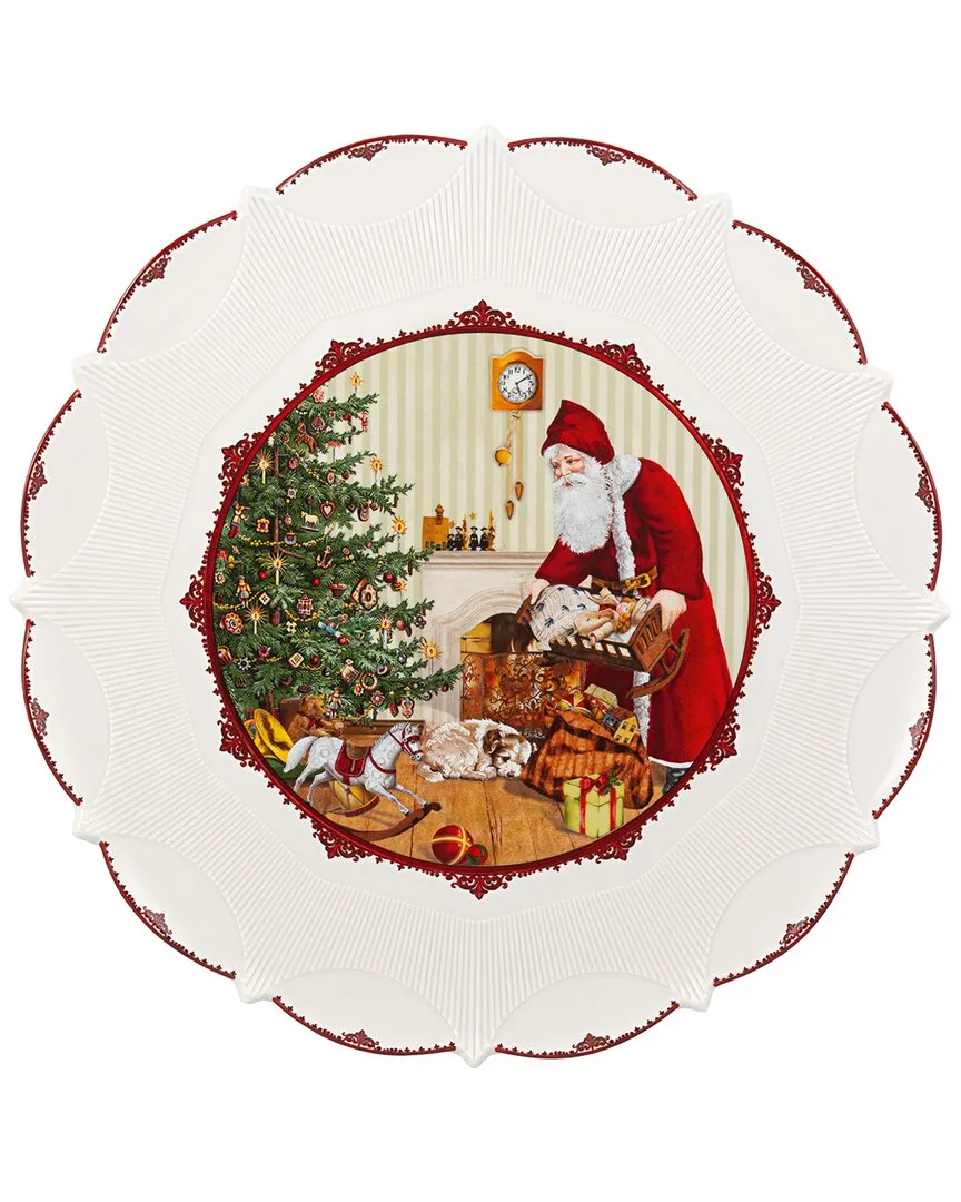 Christmas Toy's Fantasy Large Pastry Plate - Multi, Porcelain