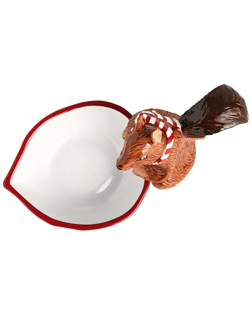 Christmas Toy's Fantasy Squirrel Nut Bowl - Multicolor, Porcelain image