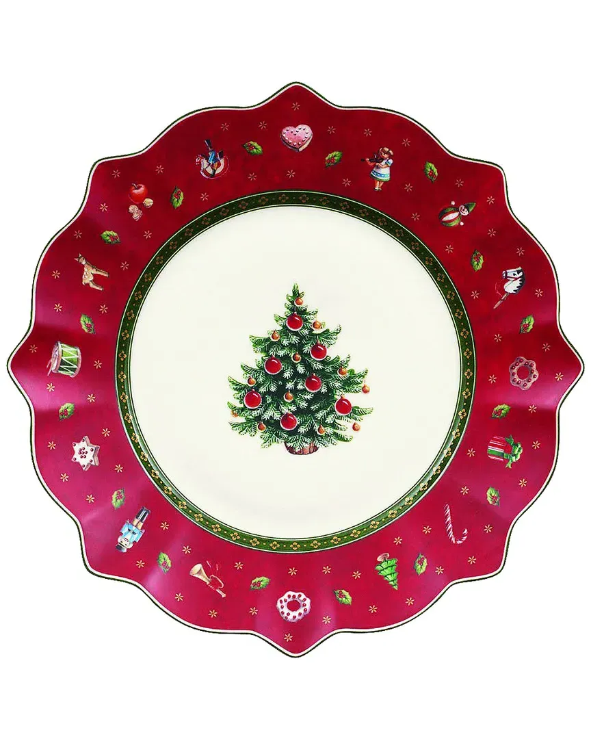 Christmas Tree Salad Plate - White image