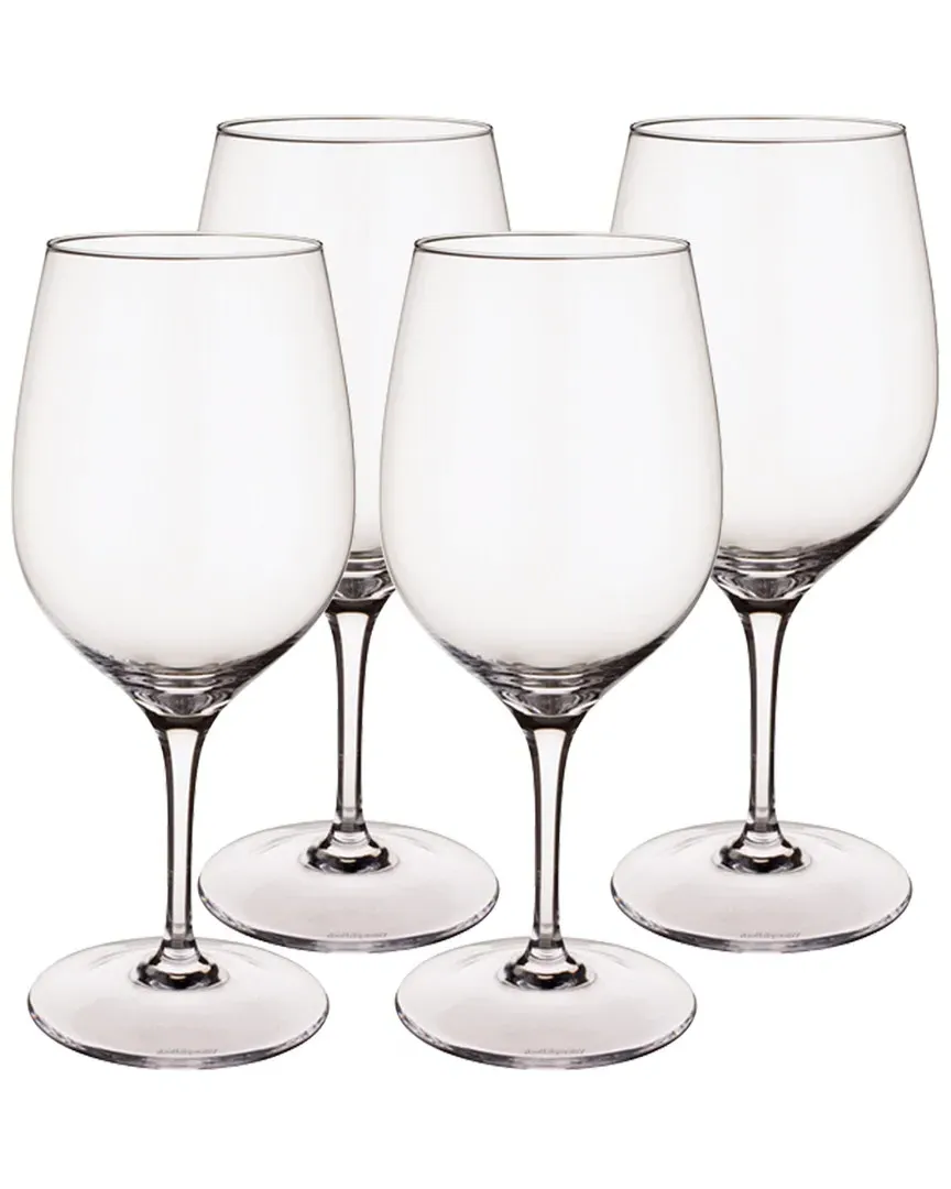 Entree Set of 4 Claret Glasses - Crystal image