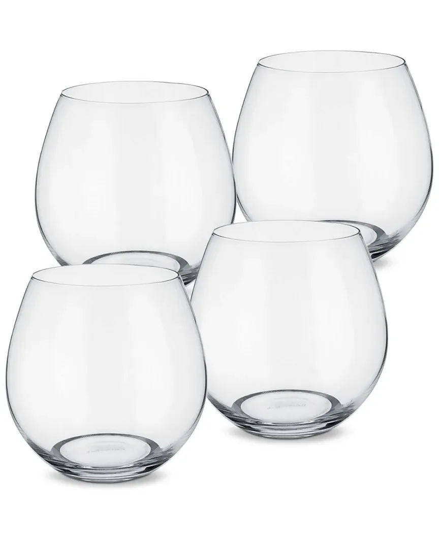 Entree Set of 4 Stemless Glasses - Lead Free Crystal image