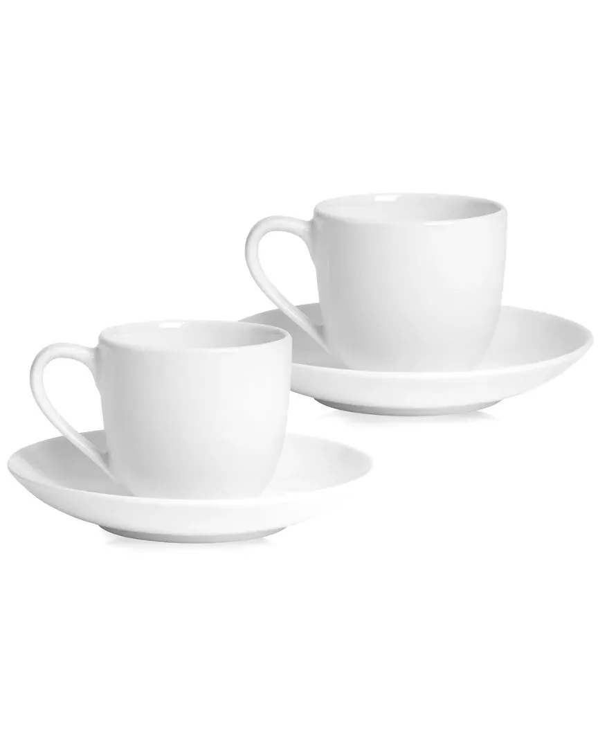 For Me Espresso Cup & Saucer Set - White, Porcelain image