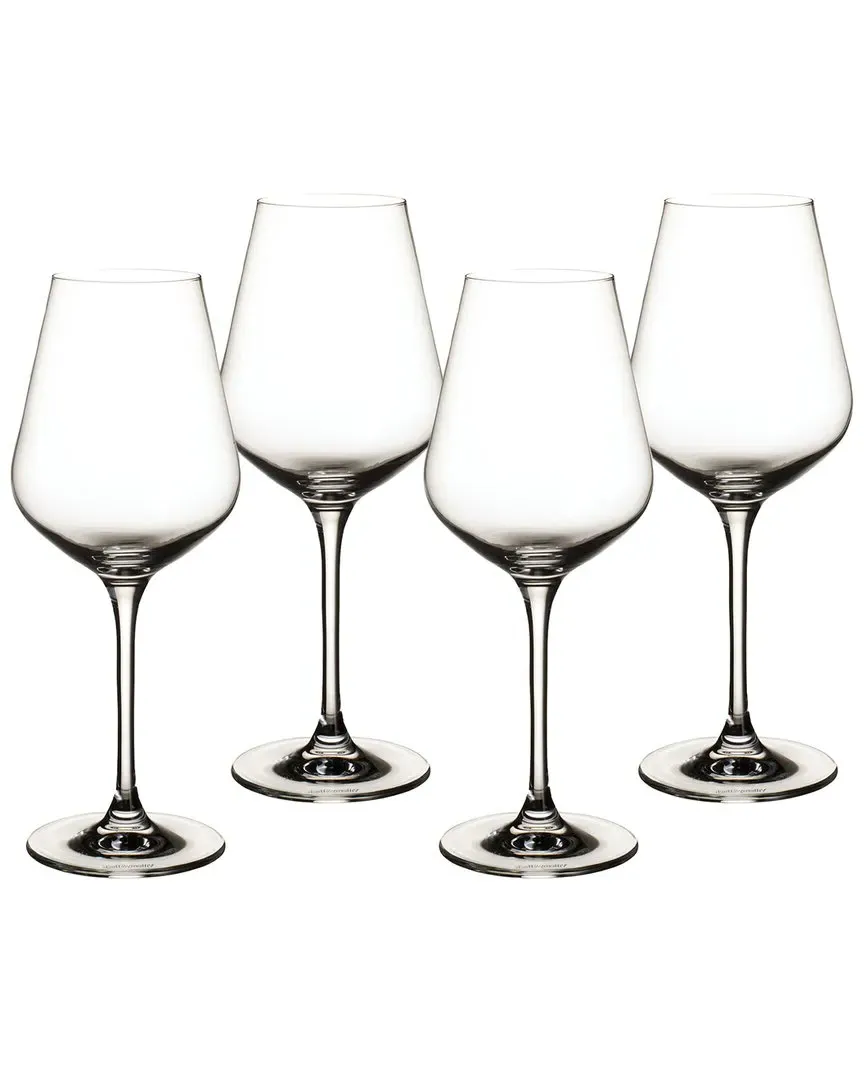 La Divina Set of 4 Bordeaux Glasses - Lead Free Crystal