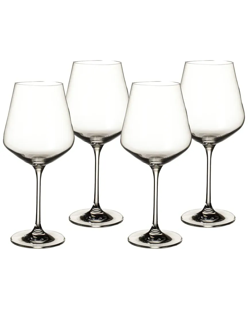 La Divina Set of 4 Red Wine Glasses - Clear, Crystal