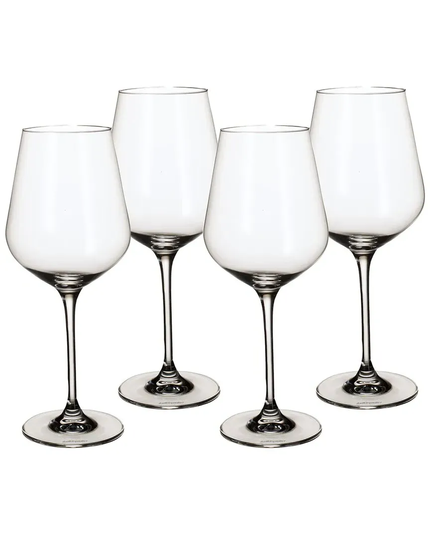 La Divina Set of 4 White Wine Glasses - Lead Free Crystal